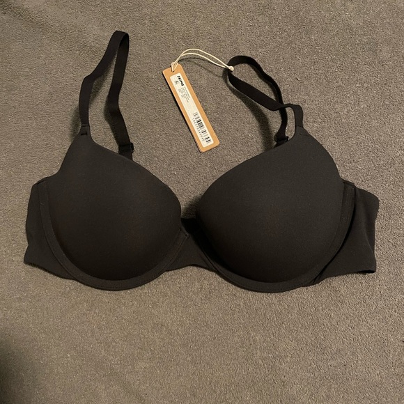 NWT Skims Fits Everybody Push Up Bra - 34B Onyx - Picture 1 of 3